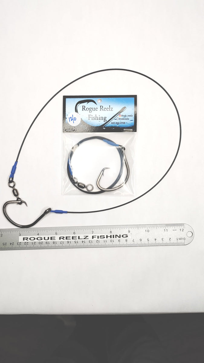 6 barbed fishing hooks 18 leader inch Bite (13/0) Long Shank Circle Hook – Rogue Reelz LLC Abu Garcia Max Elite Smaller sizes are used Size:40 Lb Spinning Reels_m