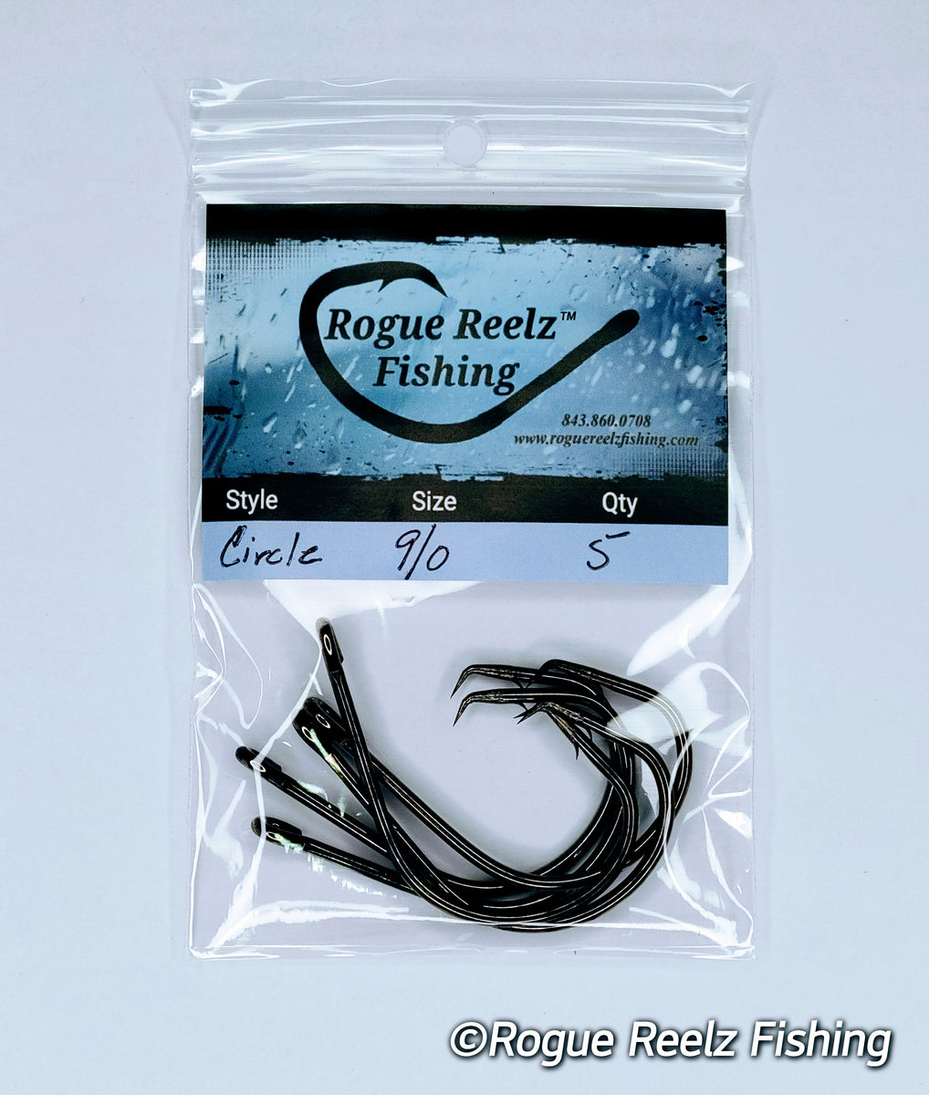 9/0 Circle Hooks (5 pack) – Rogue Reelz Fishing LLC