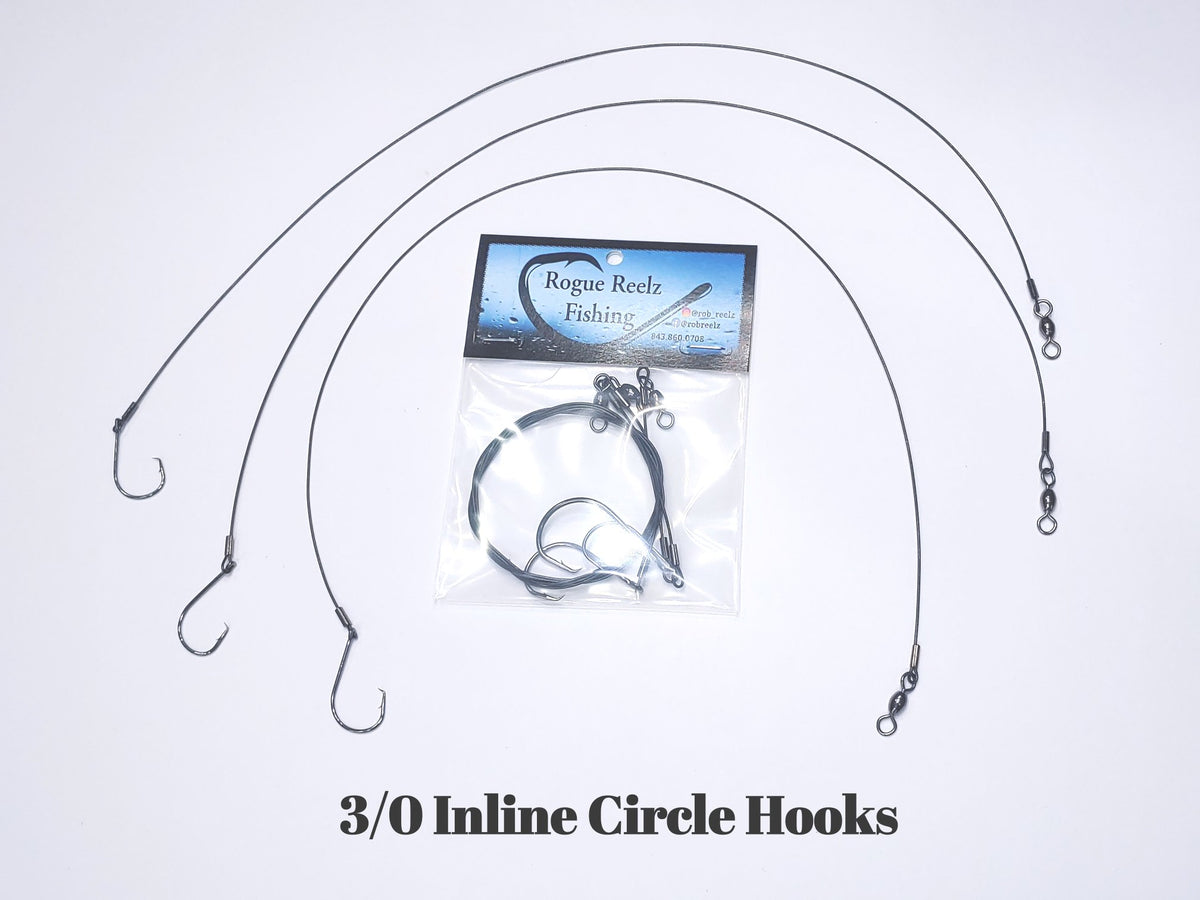 6 barbed fishing hooks 18 leader Realure 50Pcs Stainless Steel Leaders with Swivels Snap Connect Kit High Strength Fish Line Wire Leaders for Fishing Saltwater 4/6/8/10/12inch Fishing Wire Line for Lure Bait Rig it is a good gift for friends and families who like fishing.Notes 6 barbed fishing hooks 18