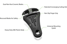 Line Cutterz Ceramic Blade Zipper Pull - Glow-in-the-Dark