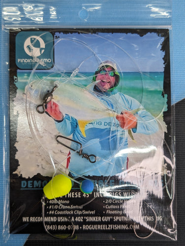 Demo's HD Double Drop Surf Rig (Yellow & Blue)