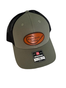 Rogue Reelz Fishing custom leather patch hats