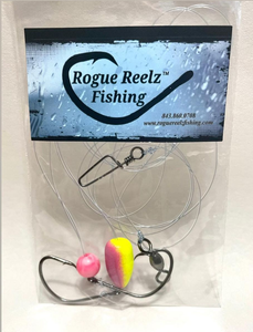 Demo's HD Double Drop Surf Rig ( Orange & Yellow)