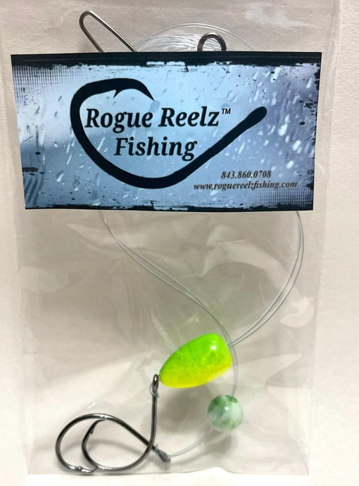 Demo's HD Double Drop Surf Rig ( Green & Yellow)