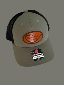 Rogue Reelz Fishing custom leather patch hats