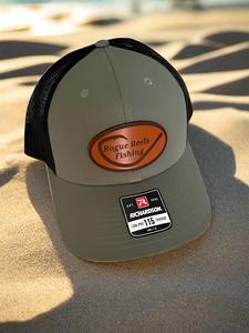 Rogue Reelz Fishing custom leather patch hats