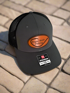 Rogue Reelz Fishing custom leather patch hats