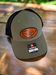 Rogue Reelz Fishing custom leather patch hats