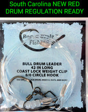 Bull Drum Leader (Clear Mono with Glow beads)