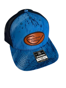 Rogue Reelz Fishing custom leather patch hats