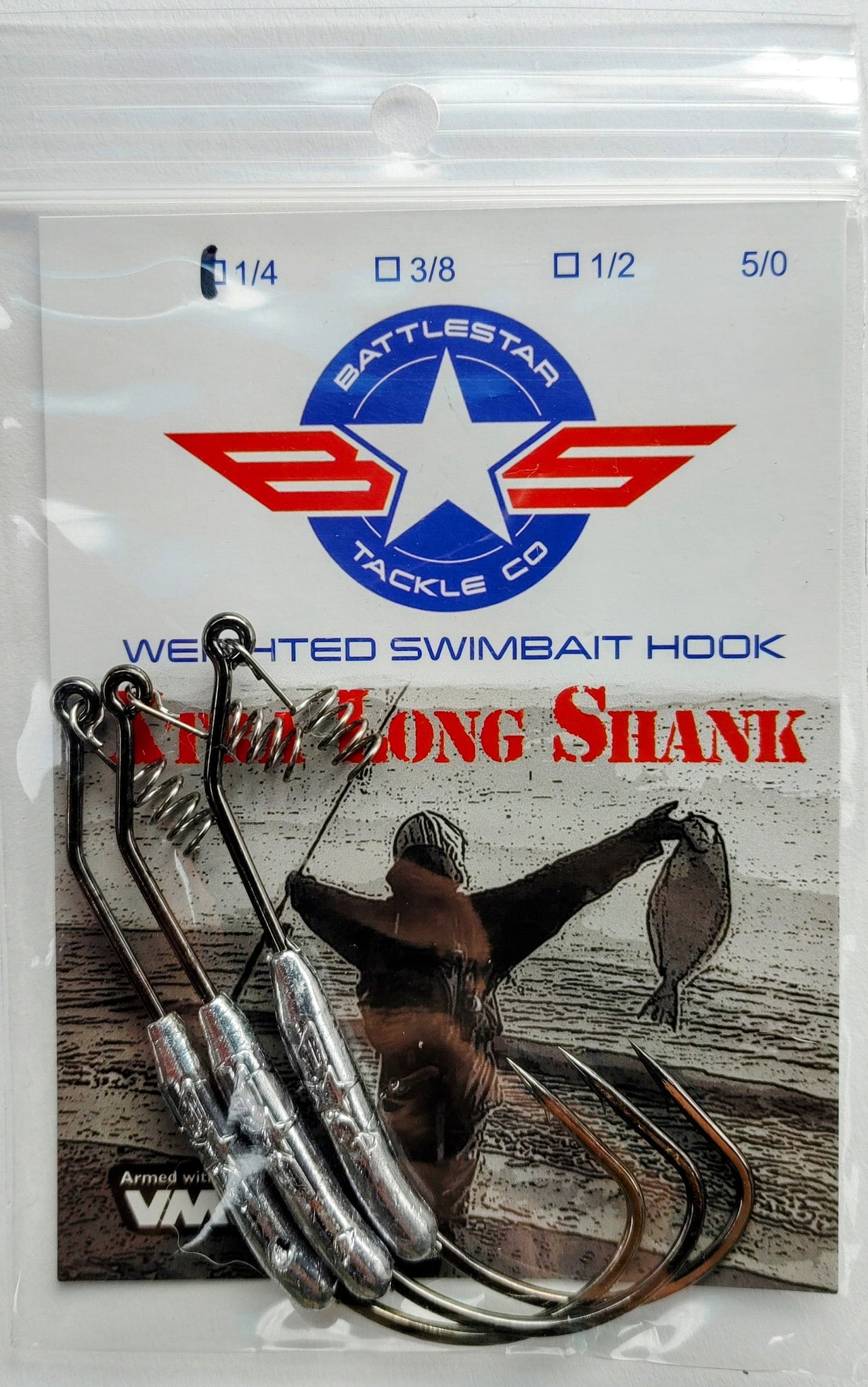 1/4 oz Weighted Swimbait Hook (Xtra Long Shank) – Rogue Reelz Fishing LLC
