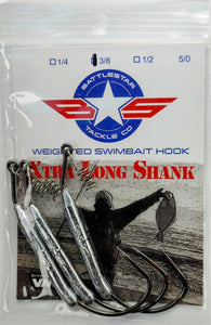 3/8 oz Weighted Swimbait Hook (Xtra Long Shank)