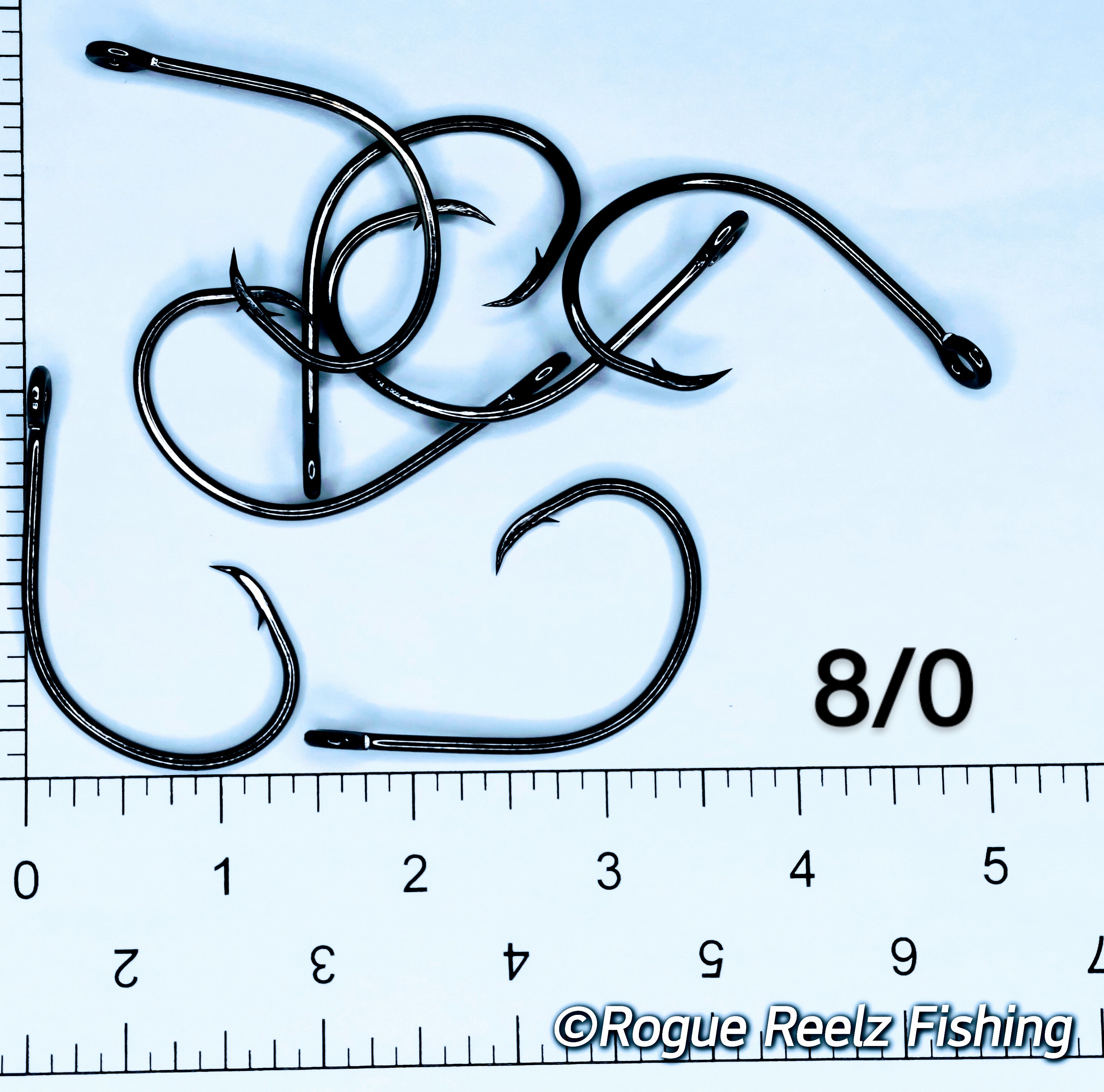 8/0 Circle Hooks 3X strong (5 pack) – Rogue Reelz Fishing LLC