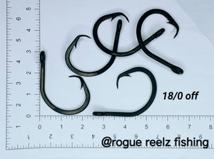 18/0 Circle Hooks offset (3 pack) – Rogue Reelz Fishing LLC