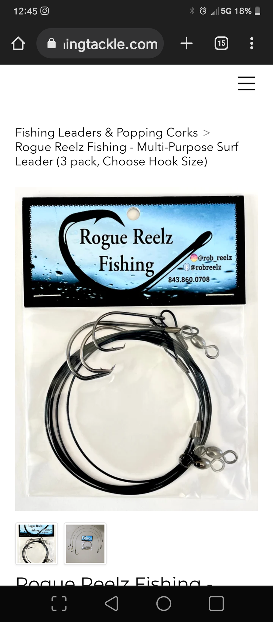 18 inch Steel Leader Multi Purpose (3 pack)