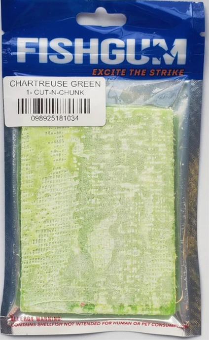 NEW!!  FISHGUM Cut-n-Chunk (Chartreuse Green)