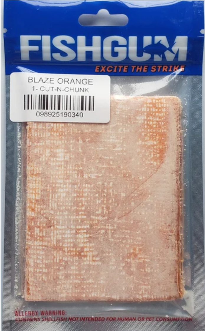 NEW!!  FISHGUM Cut-n-Chunk (Blaze Orange)